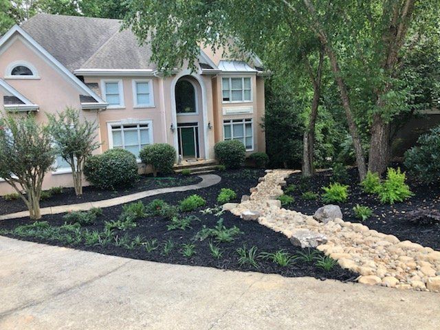 Patios, walkways and natural stone are beautiful elements for the yard - all part of landscape design and planning.